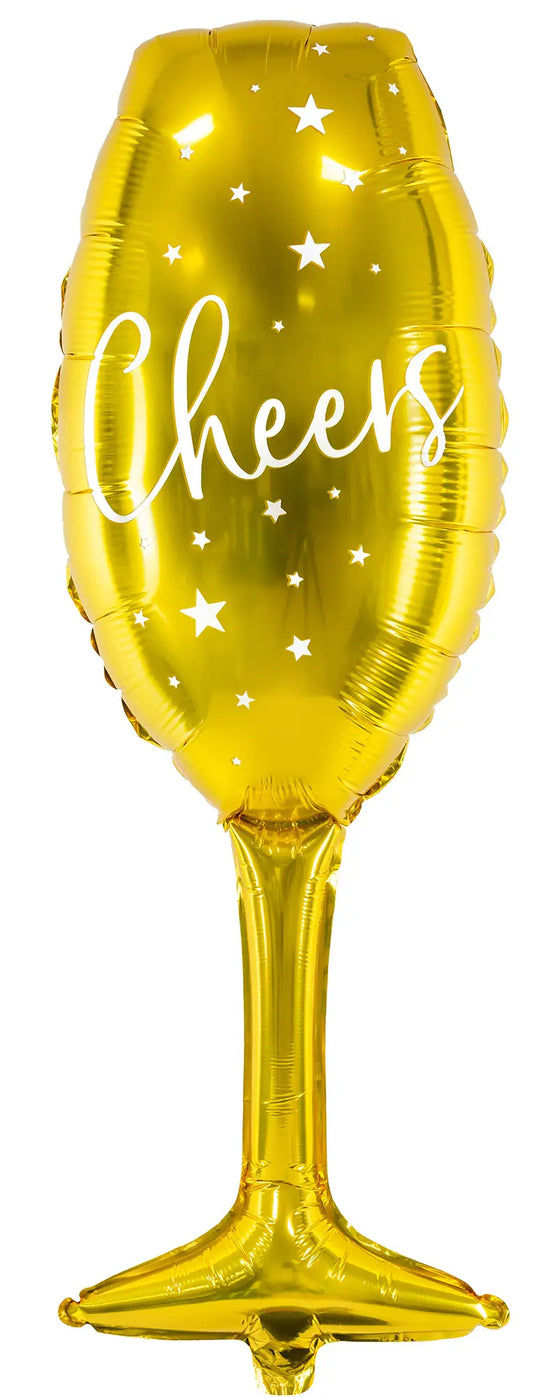 PARTYDECO Folienballon 80cm FB52M-019 Glas Idealshop