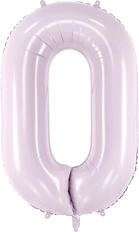 PARTYDECO Folienballon Ziffer 0 72cm FB230G-0-014 lila Idealshop