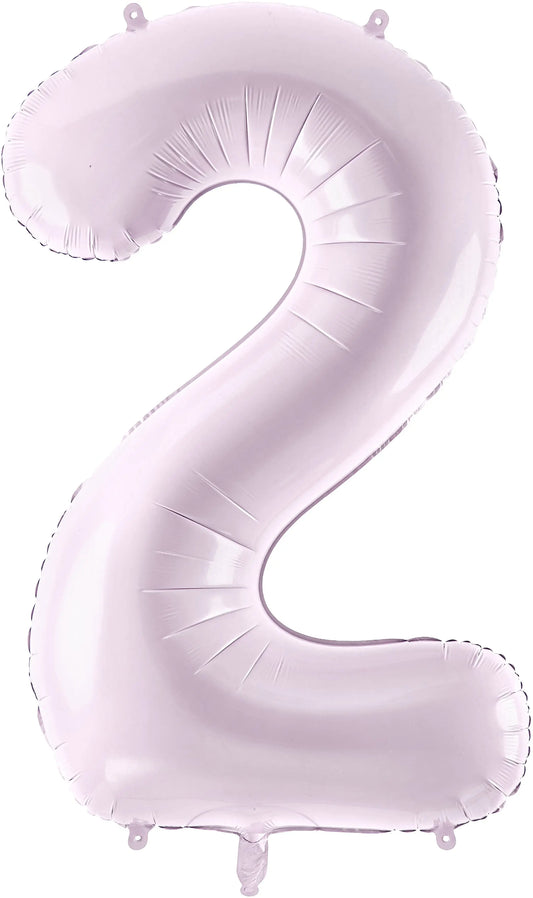 PARTYDECO Folienballon Ziffer 2 72cm FB230G-2-014 lila Idealshop