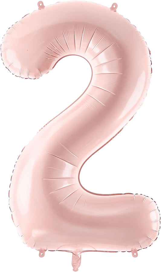 PARTYDECO Folienballon Ziffer 2 72cm FB230P2081J rosa Idealshop