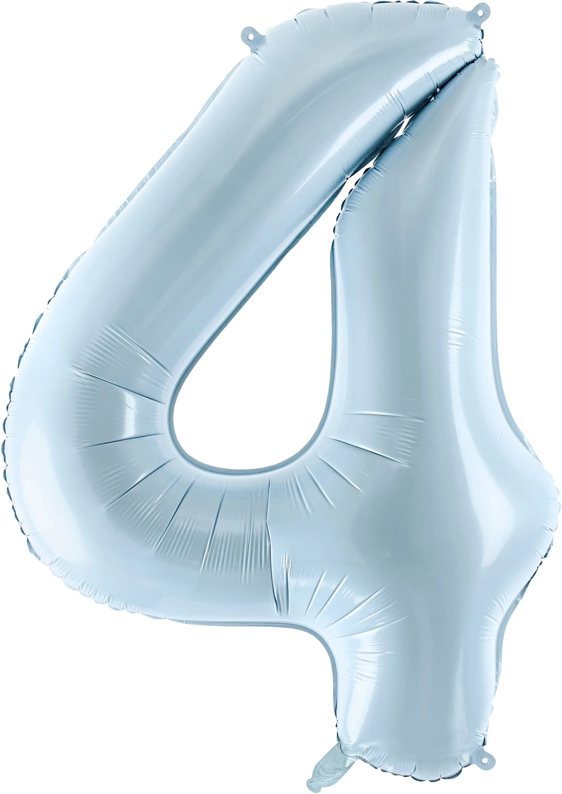 PARTYDECO Folienballon Ziffer 4 72cm FB230P4001J hellblau Idealshop