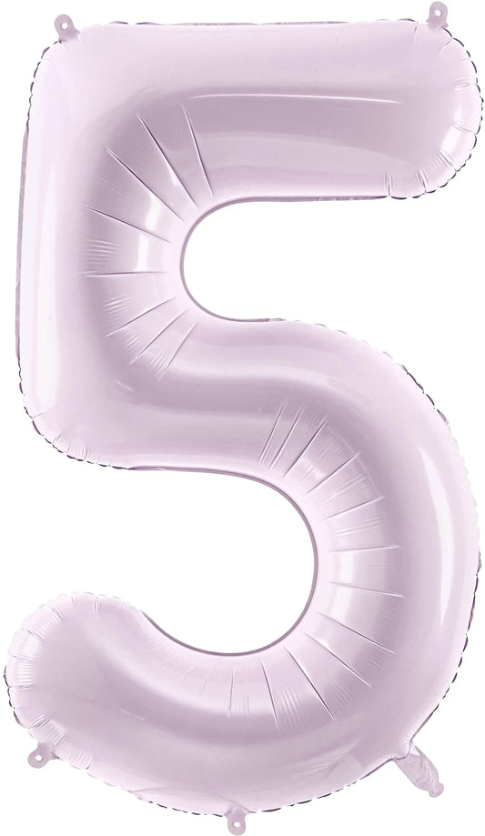 PARTYDECO Folienballon Ziffer 5 72cm FB230G-5-014 lila Idealshop