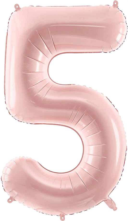PARTYDECO Folienballon Ziffer 5 72cm FB230P5081J rosa Idealshop