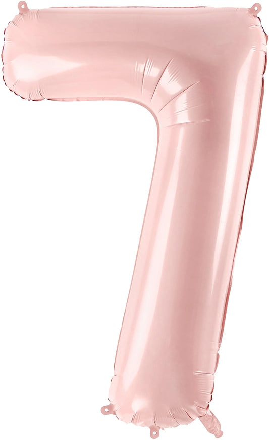PARTYDECO Folienballon Ziffer 7 72cm FB230P7081J rosa Idealshop