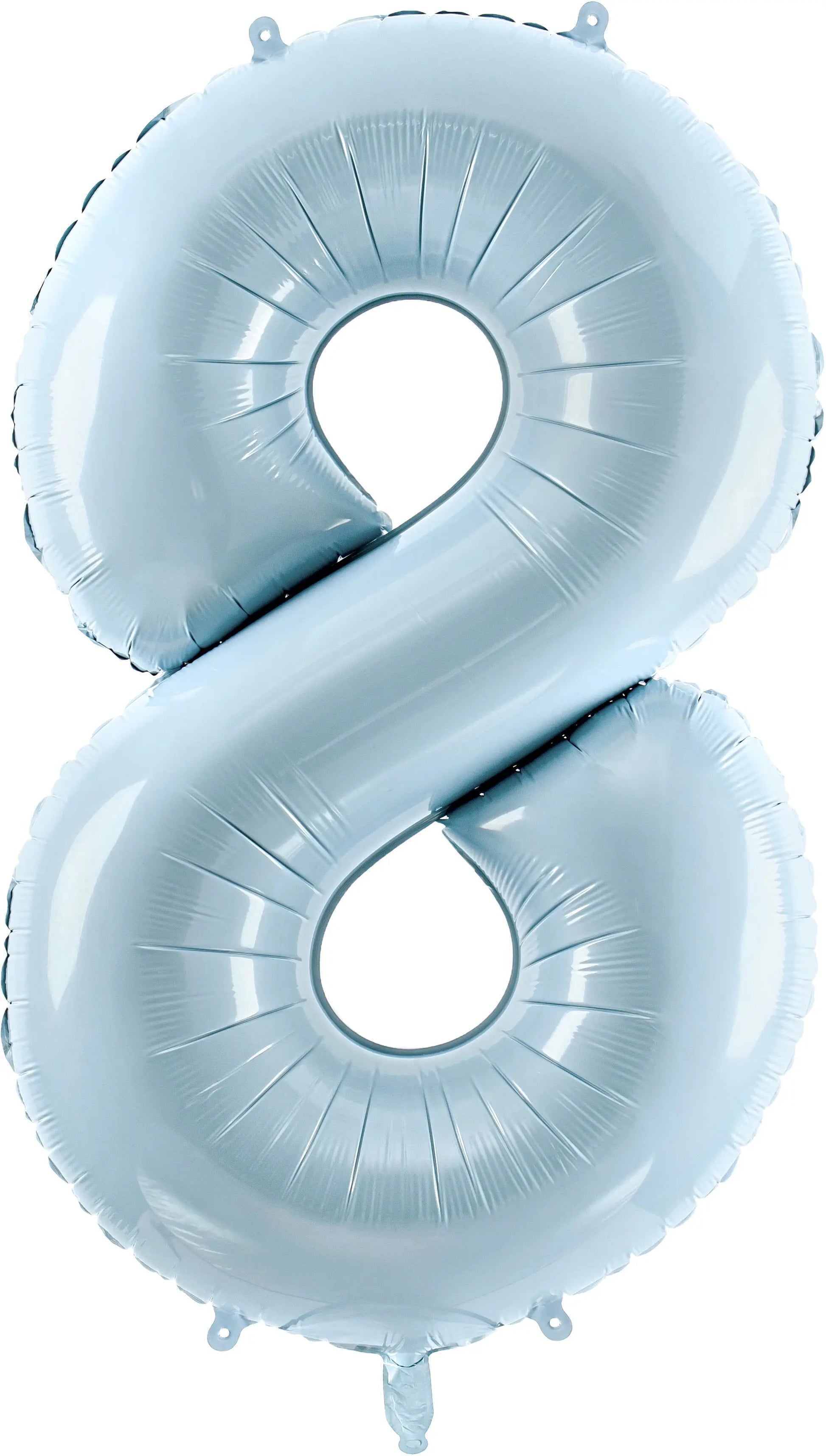 PARTYDECO Folienballon Ziffer 8 72cm FB230P8001J hellblau Idealshop