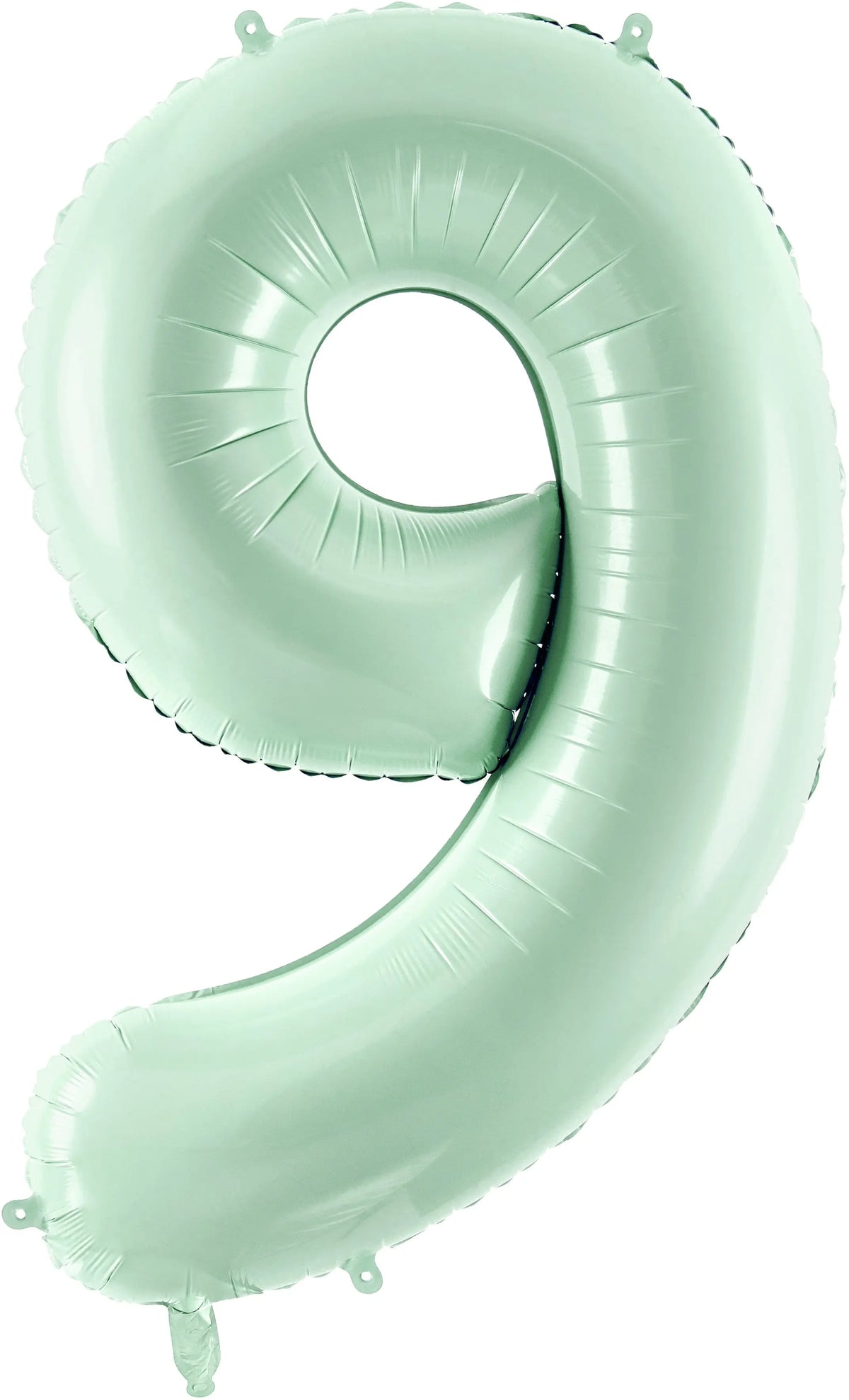 PARTYDECO Folienballon Ziffer 9 72cm FB230G-9-012 hellgrün Idealshop
