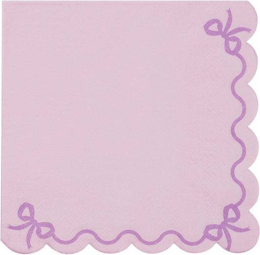 PARTYDECO Servietten Rüschen 33x33cm SP33-87-014 lila 12 Stück Idealshop