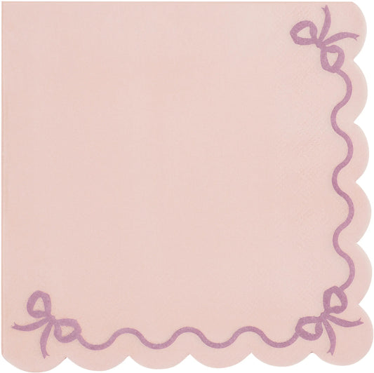 PARTYDECO Servietten Rüschen 33x33cm SP33-87-081J rosa 12 Stück Idealshop