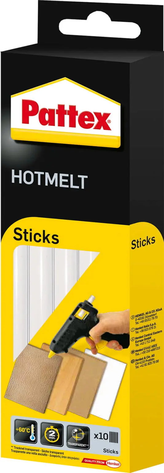 PATTEX Heissklebesticks 10 ST PTK6 transp.,rund, Länge 200 mm Idealshop