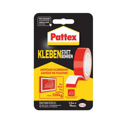 PATTEX Klebeband 1.5mx19mm PXMT2 doppelseitig Idealshop