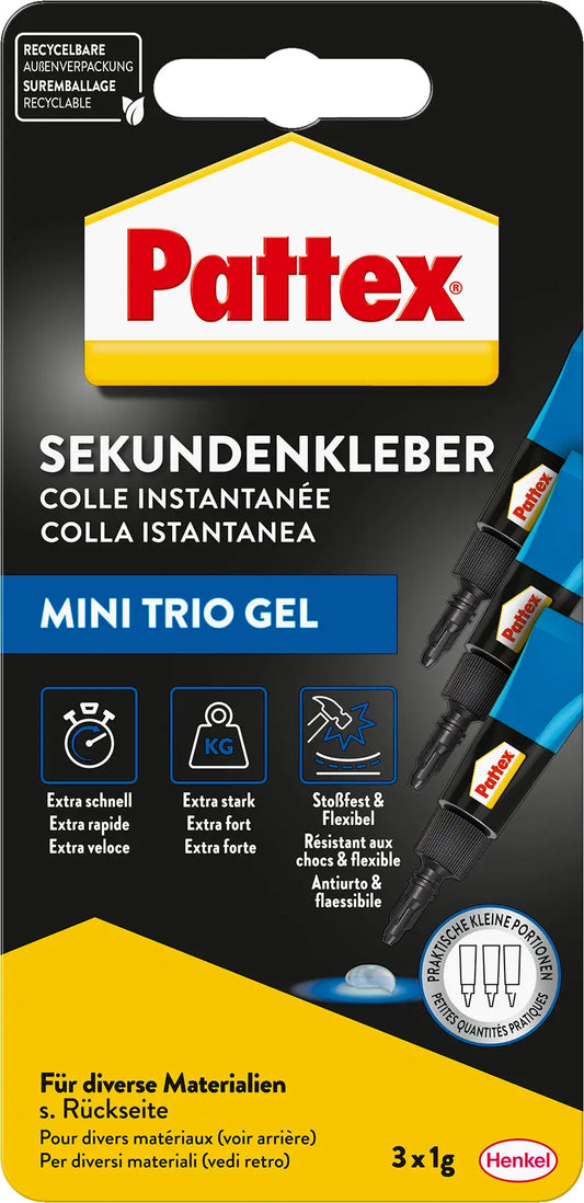 PATTEX Ultra Gel PSMG3 Mini Trio 3g Idealshop