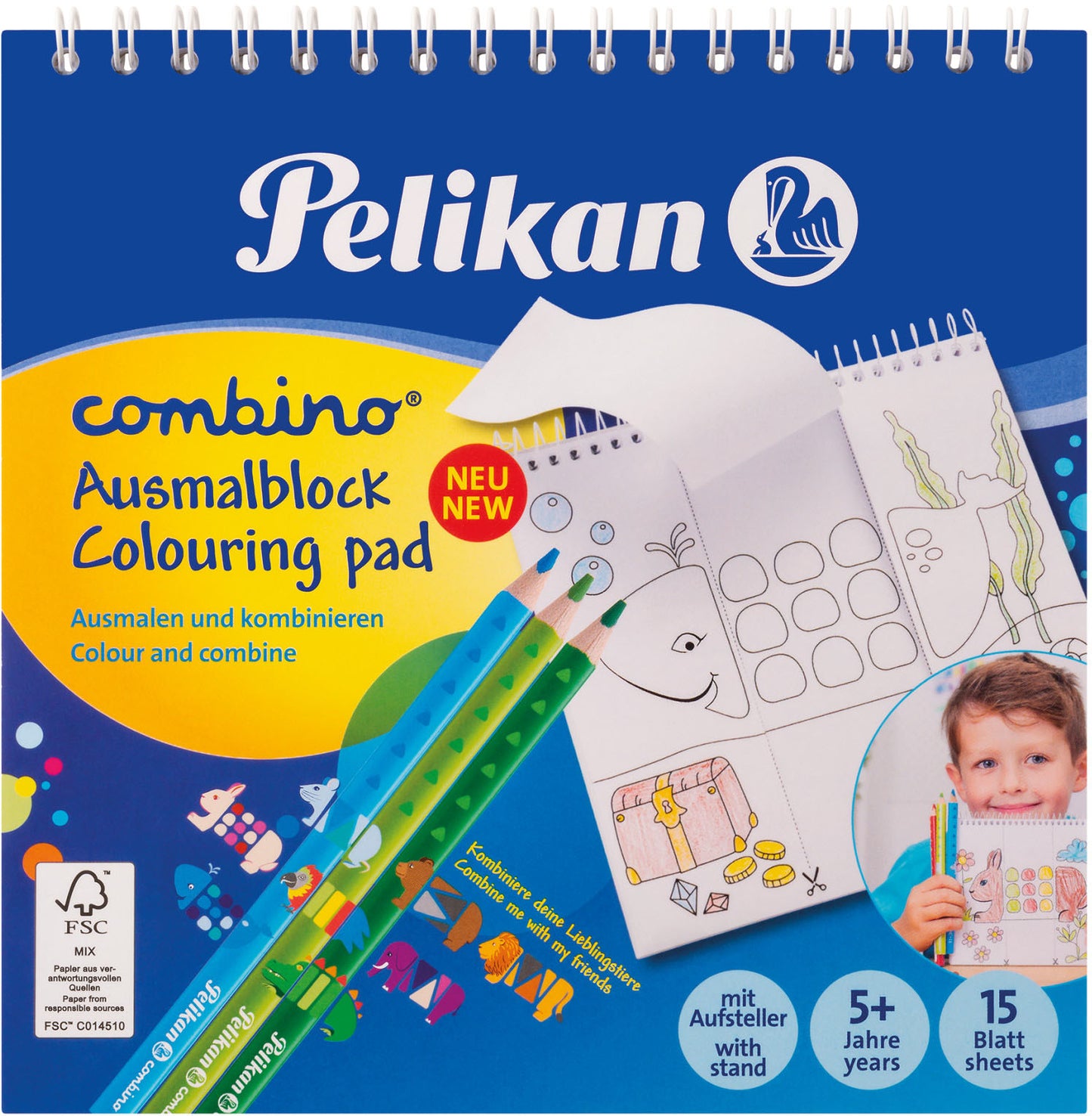 PELIKAN   Malblock  Combino      15x15cm