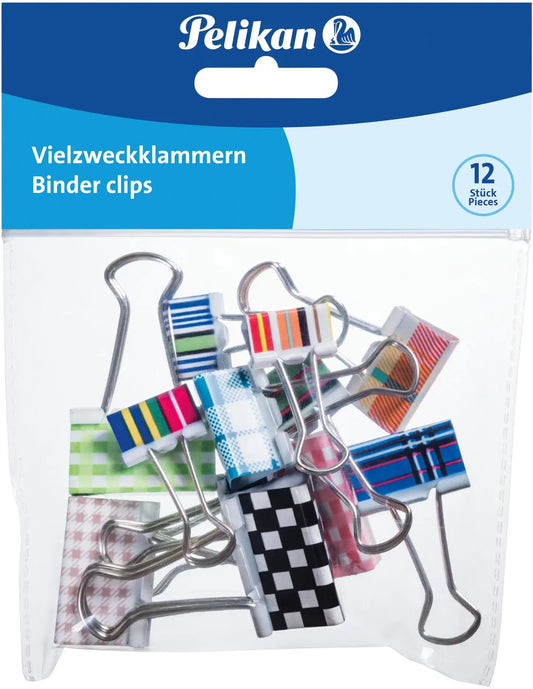PELIKAN Foldback-Klammer 700306 assortiert 12 Stk. Idealshop