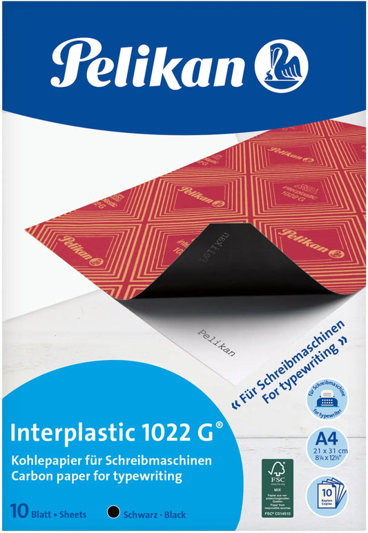 PELIKAN Kohlepapiere 1022G A4 401026 interplastic 10 Blatt Idealshop