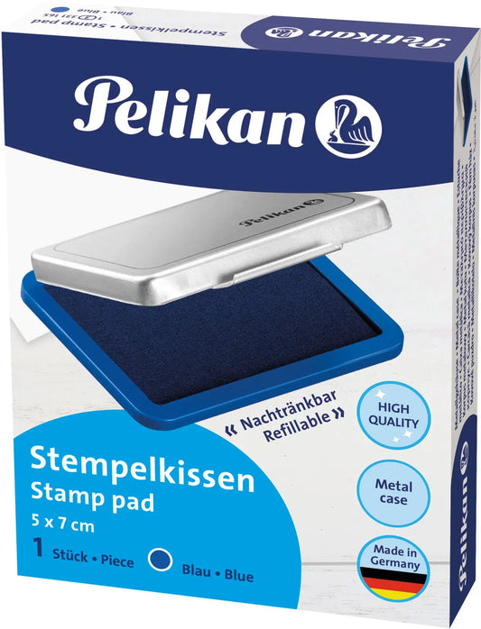 PELIKAN Metall-Stempelkissen blau 331165 Gr.3 7x5cm Idealshop