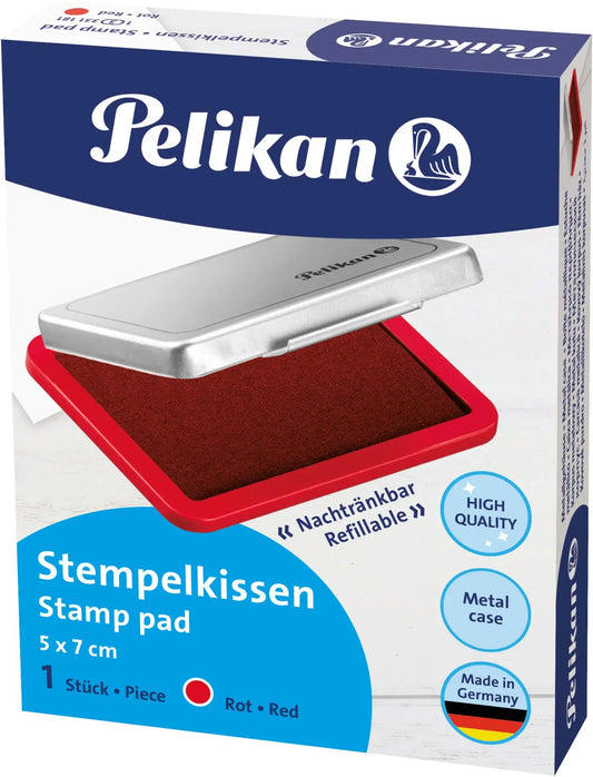 PELIKAN   Metall-Stempelkissen       rot Idealshop