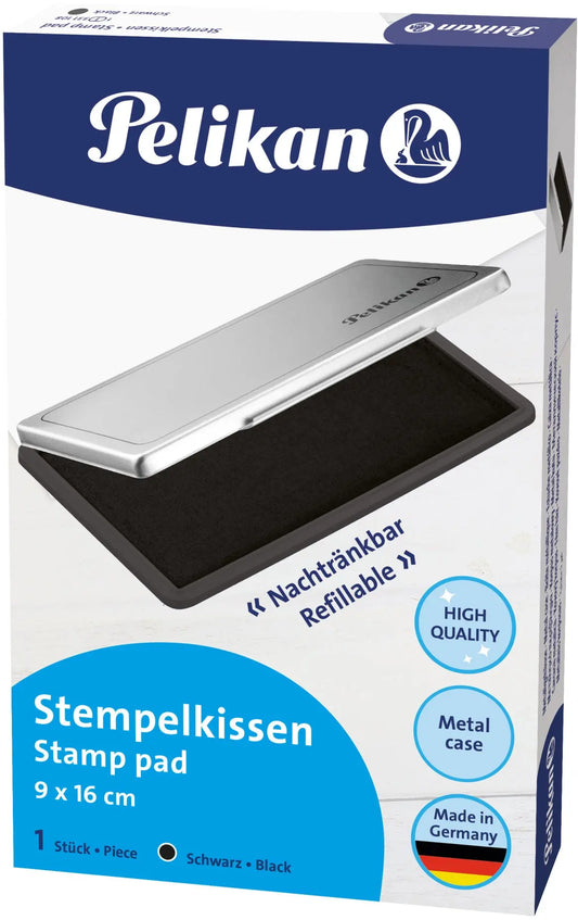 PELIKAN Metall-Stempelkissen schwarz 331108 Gr.1 16x9cm Idealshop