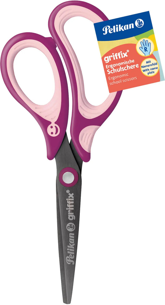 PELIKAN Schere spitz Griffix 819039 sweet berry, Rechtshänder Idealshop