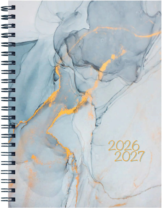 PELIKAN Schüleragenda MarbleGrey 26/27 400210835 1W/2S 15.5x19.9cm Idealshop