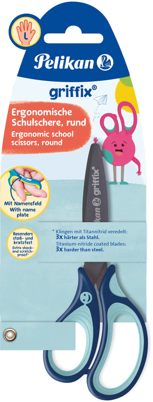 PELIKAN griffix Schere Blau 803519 Linkshänder Idealshop