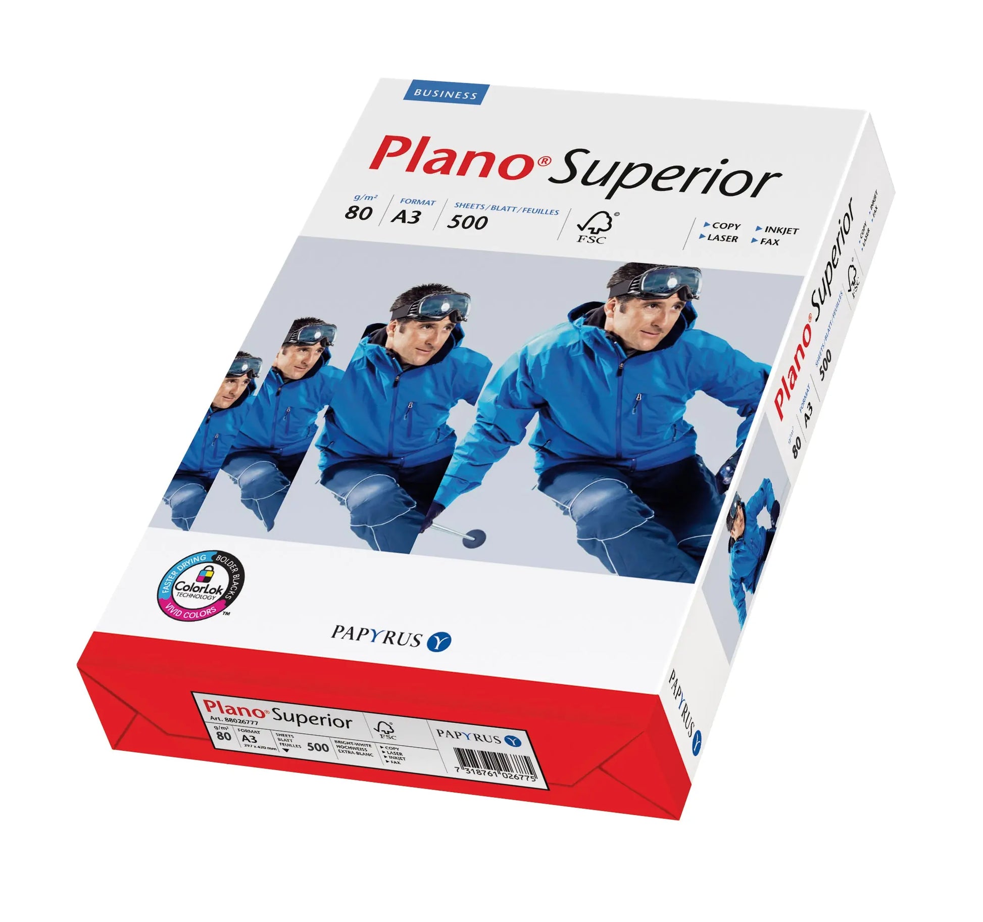 PLANO SUPERIOR Kopierpapier FSC A3 88026779 weiss, 80 g BB 500 Blatt Idealshop