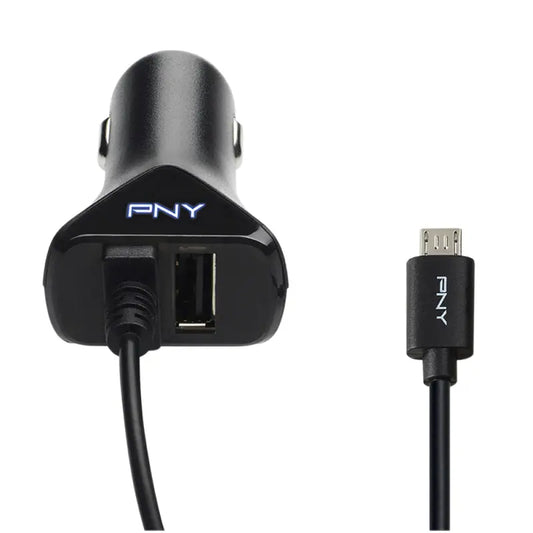 PNY Micro USB Car Charger P-DC-UU-K01-04-RB 1-04-RB Idealshop