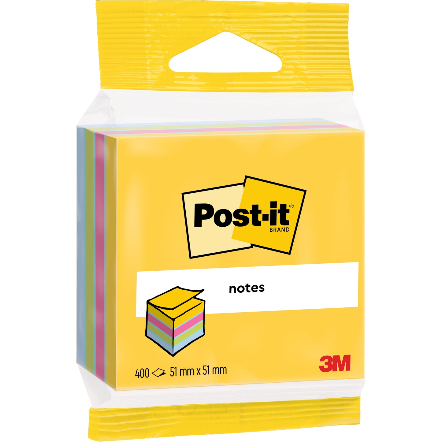 POST-IT   Mini Cube multicol.    51x51mm