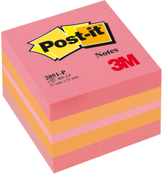 POST-IT   Würfel Mini Pink       51x51mm