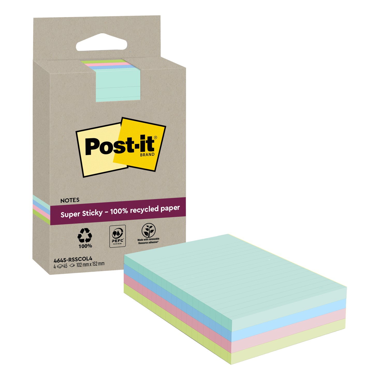 POST-IT   SuperSticky Notes    102x152mm