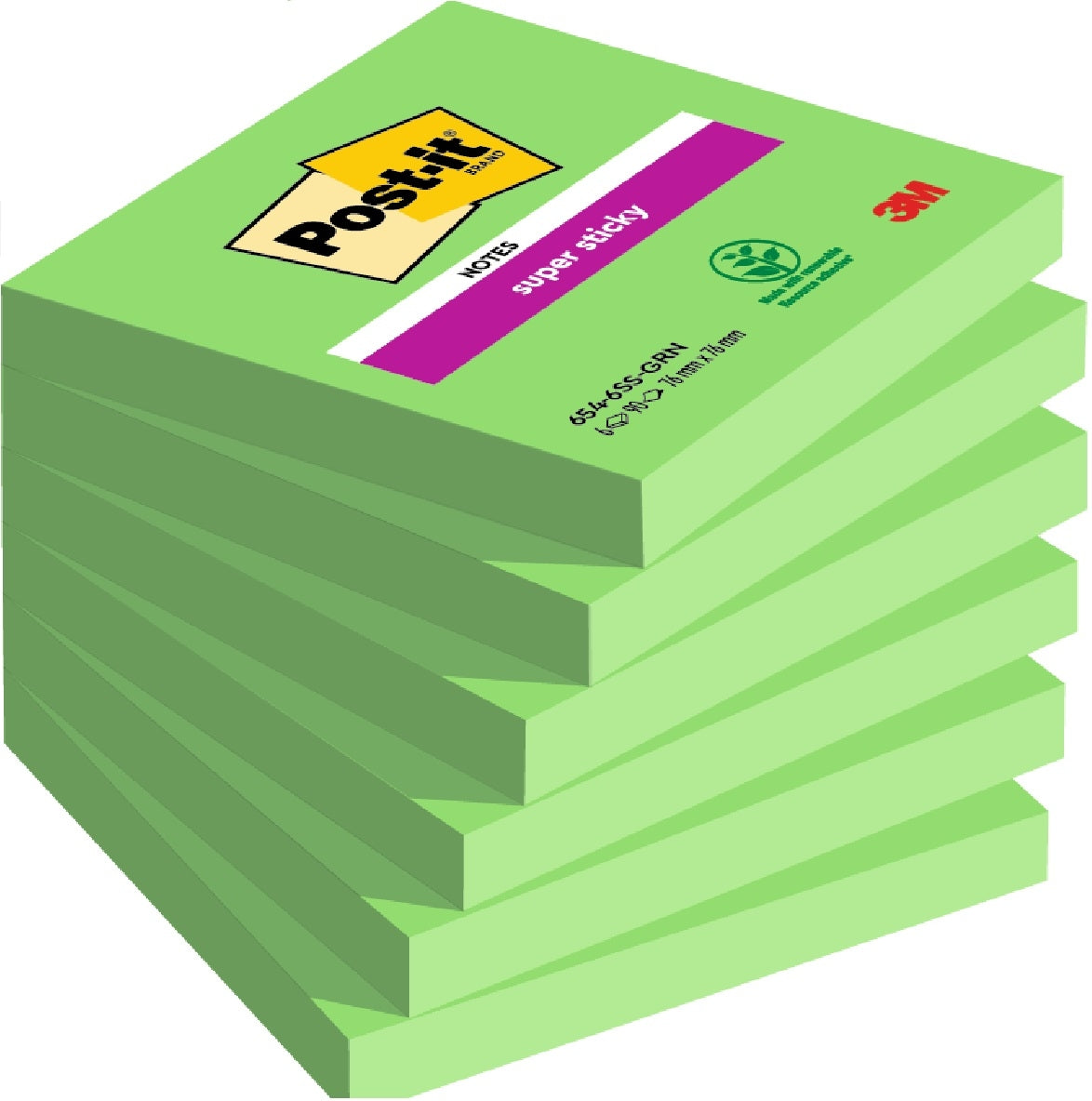 POST-IT   Notes Super Sticky     76x76mm