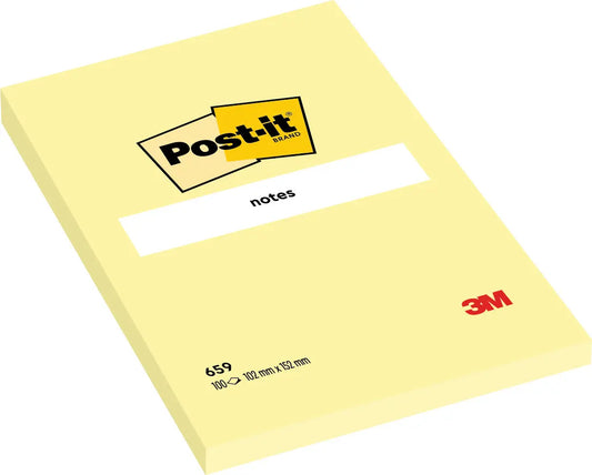 POST-IT Block 102x152mm 659Y gelb/100 Blatt Idealshop