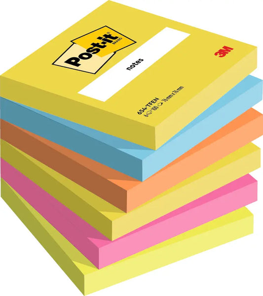 POST-IT Energy 76x76mm 654-TFEN 6-farbig ass. 6x100 Blatt Idealshop
