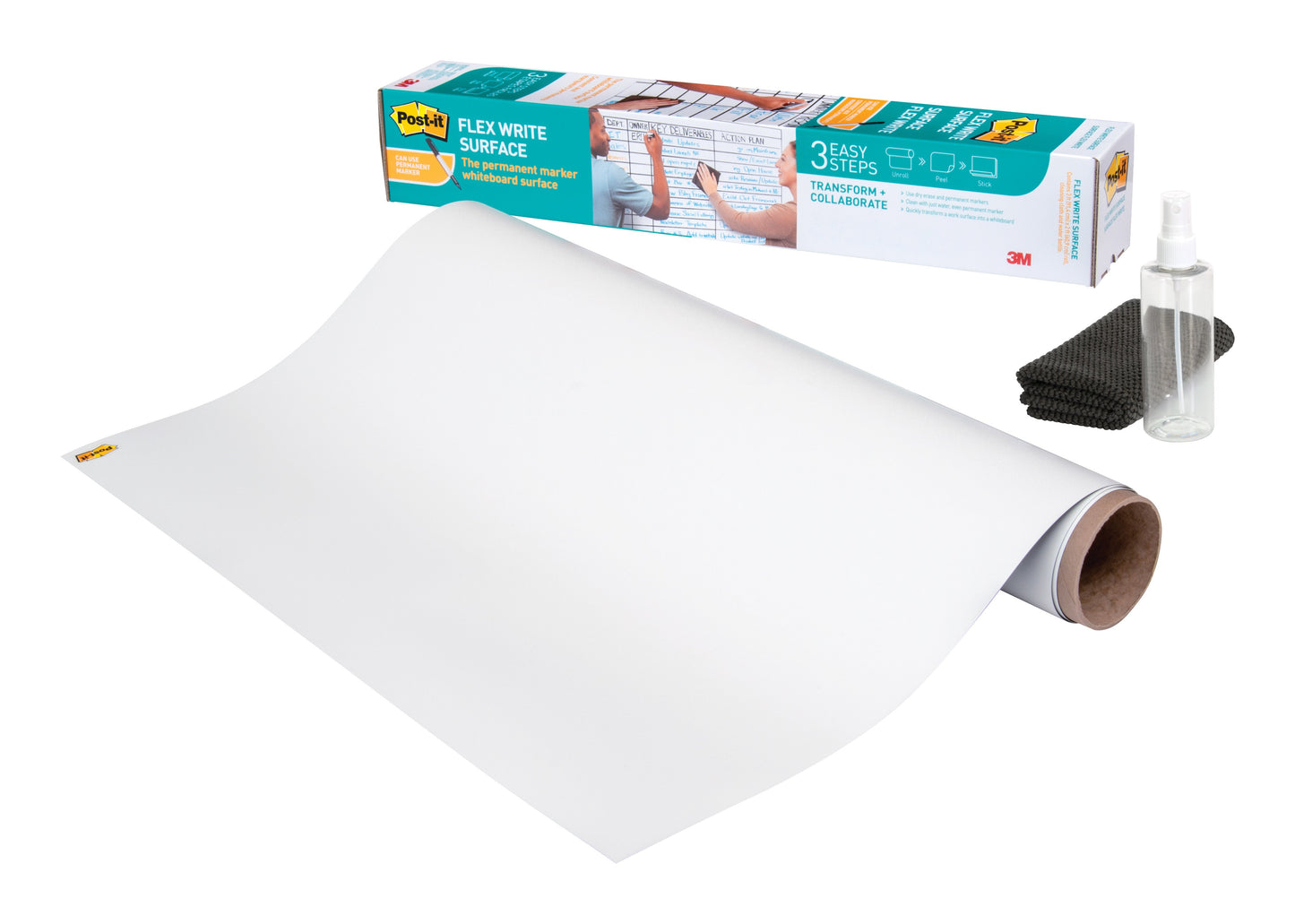 POST-IT Flex Write Surface Folie FWS3X2 weiss 60x90cm Idealshop