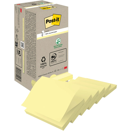 POST-IT Green Z-Notes 76x76mm R330-1T Recycling, 100 Blatt 16 Stück Idealshop