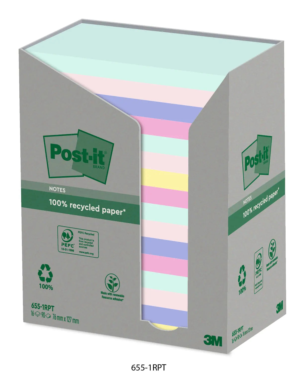 POST-IT   Haftnotizen Recycling 127x76mm Idealshop