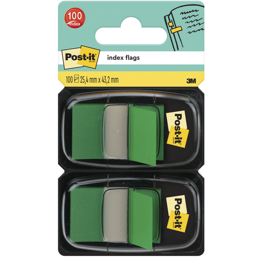 POST-IT Index 2er Set 25,4x43,2mm 680-G2 grün 2x50 Stück Idealshop
