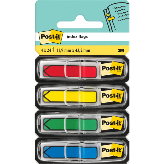 POST-IT Index Pfeile 43.1x11.9mm 684-4ARR3 4-farbig/4x24 Tabs Idealshop