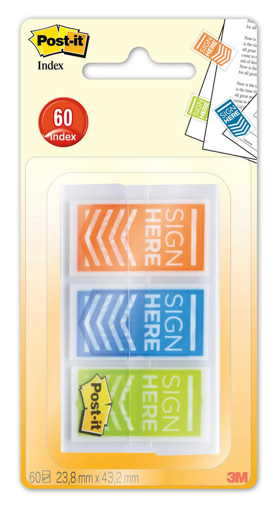 POST-IT   Index Sign here    23,8x43,2mm Idealshop