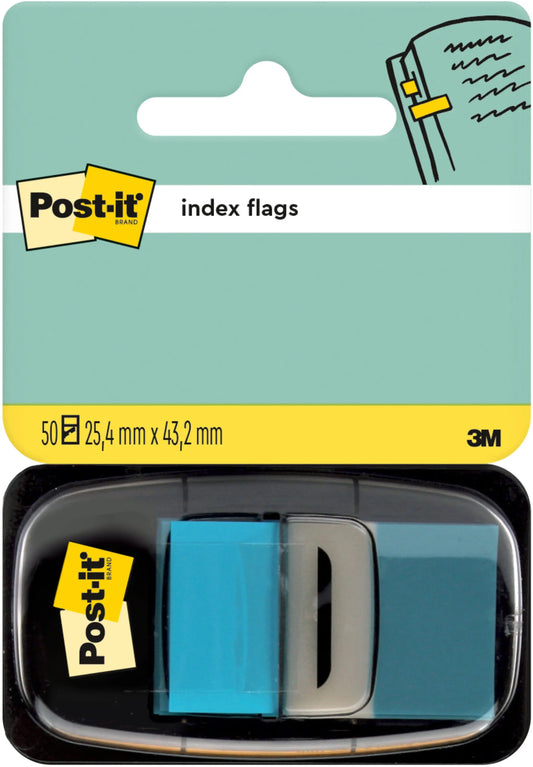 POST-IT Index Tabs 25.4x43.2mm 680-23 türkis/50 Tabs Idealshop