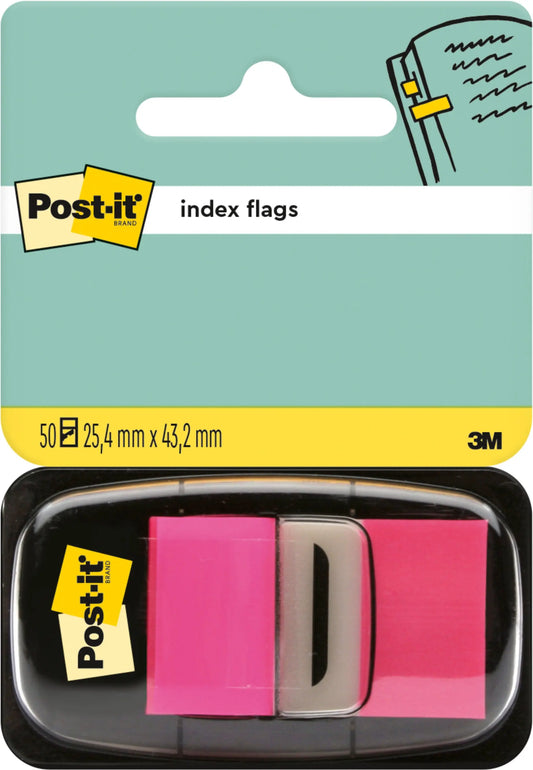 POST-IT Index Tabs 25,4x43,2mm 680-21 pink/50 Tabs Idealshop