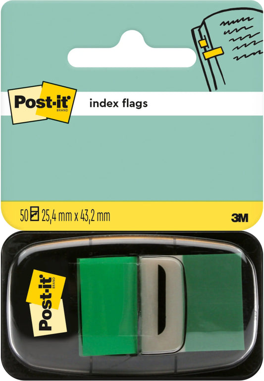 POST-IT Index Tabs 25,4x43,2mm 680-3 grün/50 Tabs Idealshop
