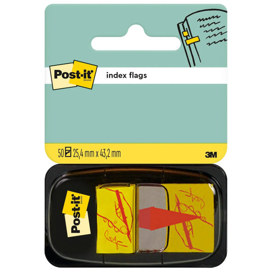 POST-IT Index Tabs 25,4x43,2mm 680-31 Sign here/50 Tabs Idealshop