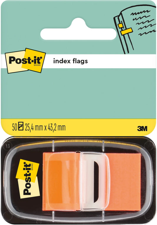 POST-IT Index Tabs 25,4x43,2mm 680-4 orange/50 Tabs Idealshop