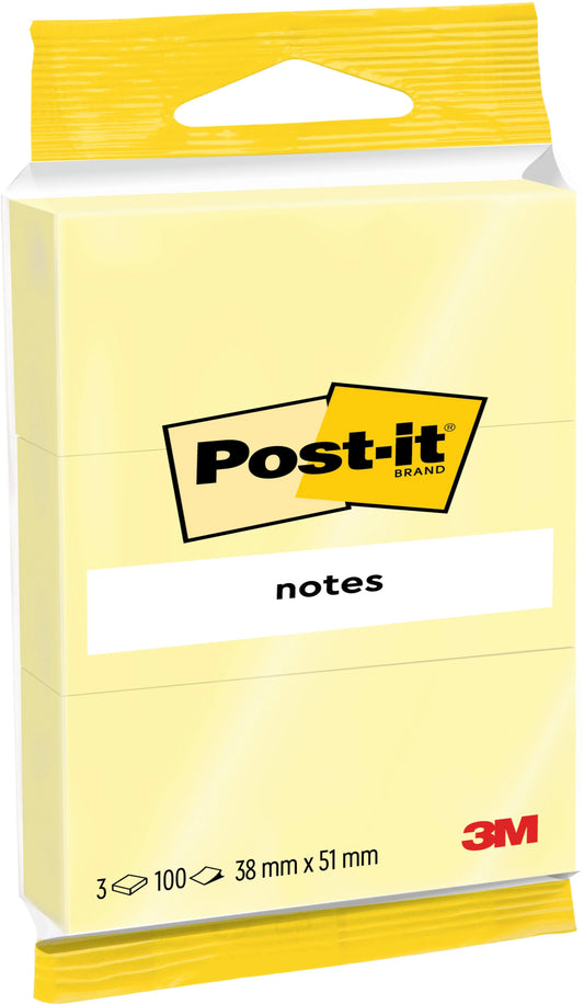 POST-IT Notes 38×51mm 6810 gelb 3x100 Blatt Idealshop