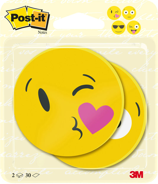 POST-IT Notes Gesicht 70x70mm BC-2030-EMO-EU gelb 2x30 Blatt Idealshop