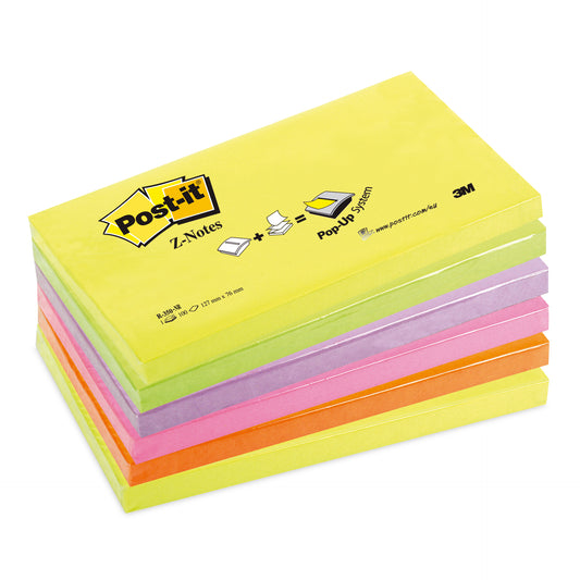 POST-IT   Z-Notes neon          76x127mm