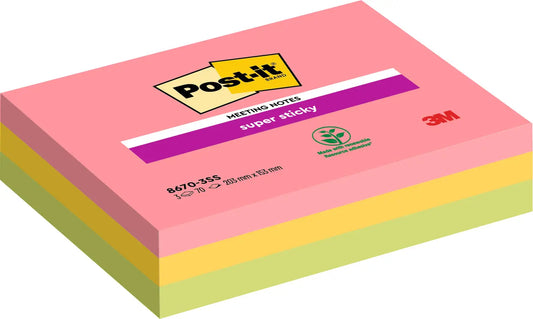 POST-IT Super Sticky Meeting 203x152mm 8670-3SS-EU 3x70 Blatt Idealshop
