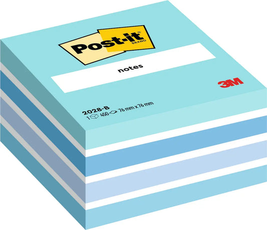 POST-IT Würfel 76x76mm 2028-B blau/450 Blatt Idealshop