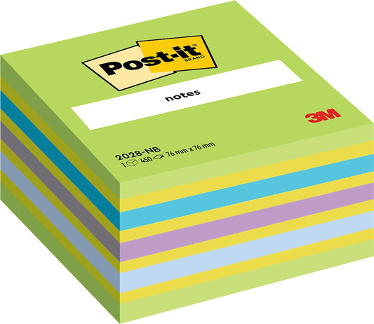 POST-IT Würfel 76x76mm 2028-NB blau/grün, 450 Blatt Idealshop