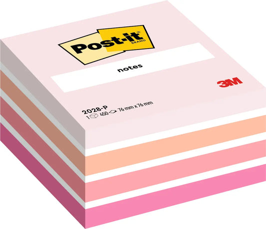 POST-IT Würfel 76x76mm 2028-P pink/450 Blatt Idealshop